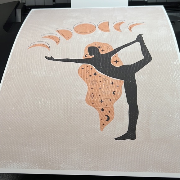 Wall Art Bohemian Woman Silhouette Celestial Print Poster Unframed - Picture 16 of 16